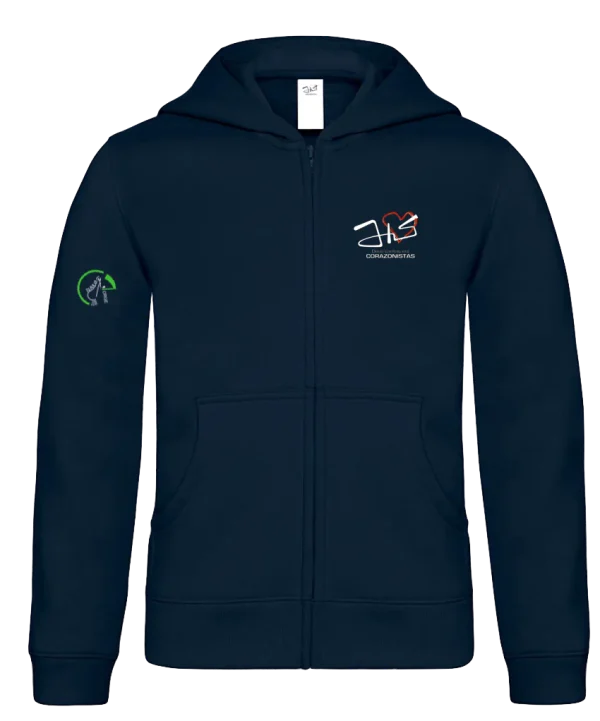 Sudadera Corazonista con cremallera